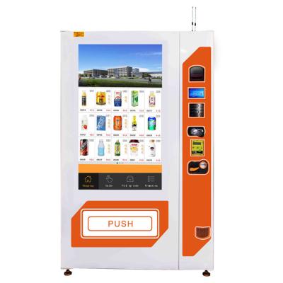 China 49 Inch Big Touch Screen Drinks Vending Machine With Refrigeration Snacks Vending Machine for sale