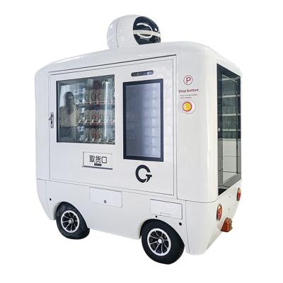 China Fully Automatic Car Driving Smart Vending Machines With Bettery for sale
