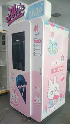 China Real Time Monitoring Cups Ice Cream Vending Machine With 32inch Touch Screen for sale