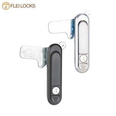 China Plane Type Electrical Cabinet Door Lock Plastic Spraying Finish With Swing Handle for sale