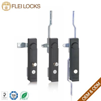 China Electrical Cabinet 3 Point Swing Handle Rod Control Lock Outside Enclosure Latch With padlock able for sale