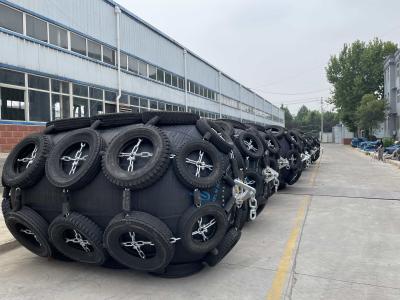 China 3.3x6.5m Pneumatic Rubber Fender for STS Operation for sale