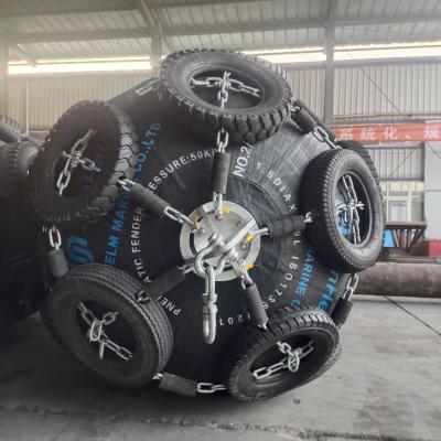 China 2.5x5.5m Pneumatic Rubber Fender for STS Operation  for sale