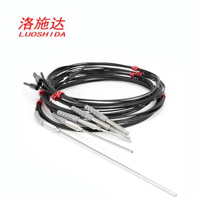 China Stainless Steel M4 Diffuse Type Sensor For All Series With 1M Standard Fiber Cable for sale