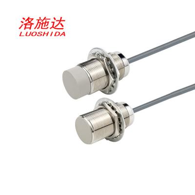 China Non Flush 25mm Distance 2 Wire Proximity Sensor Cylindrical Inductive 20-250VAC M30 Metal Tube for sale