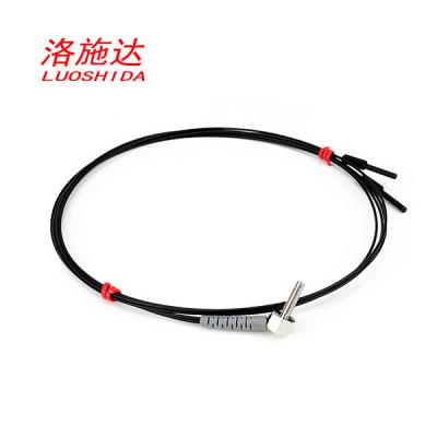 China M3 Fiber Sensor Amplifier Elbow 90 Degree Diffuse Fiber Optical Sensor For Standard 1M Cable for sale