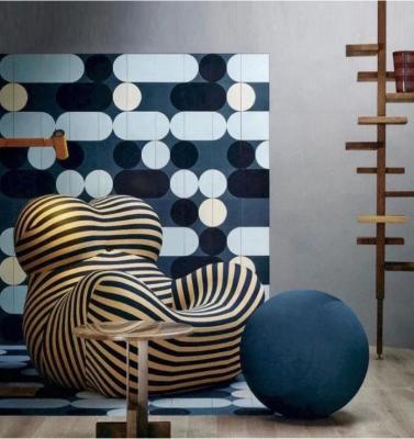 Chine Le jaune de luxe en cuir de meubles de salon barrent le sofa simple de l'étreinte des mères à vendre