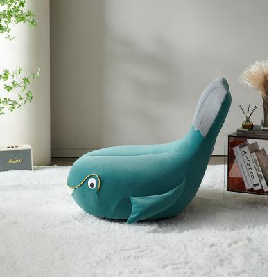 中国 単独で贅沢な居間の家具のクジラのソファーの青い色95X104X77 CM 販売のため