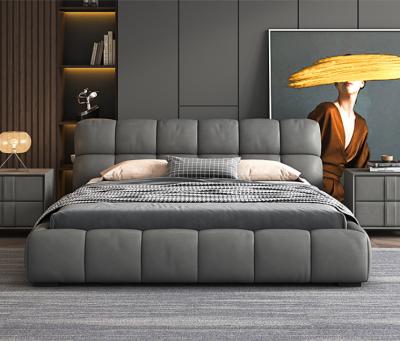 China Italian Master Modern Bedroom Furniture Cloth Double Bed 1.8*2m for sale