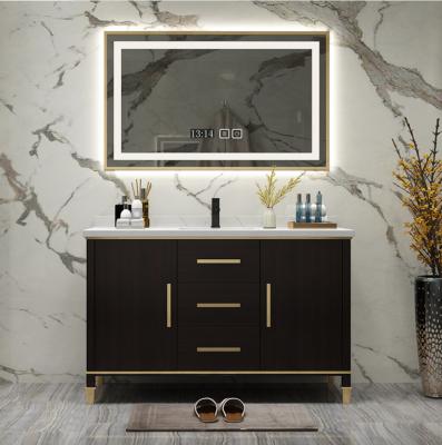 China 48inch lowes Washing Machine Contemporary Bathroom Cabinets Ready Made 1.2m mirror for sale