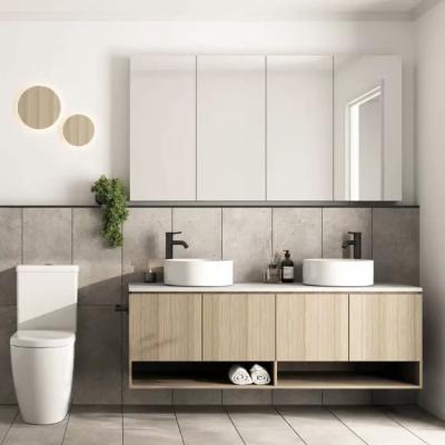 China Wall Monted 800MM Contemporary Bathroom Cabinets Single Sink Bathroom Vanity for sale