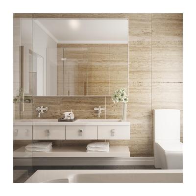 China Gabinetes de cuarto de baño contemporáneos de 550M M con vanidades montadas en la pared llevadas del lavabo de cerámica del espejo en venta