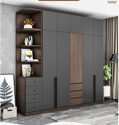 China armário de madeira de 1.8M Bedroom Wardrobe Closets com cor do carvalho do espelho à venda