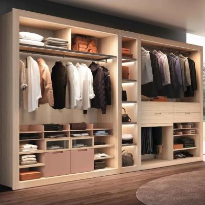 China 2.8M Double Wardrobe With Double Hanging Filing Cabinet Drawer Dividers for sale