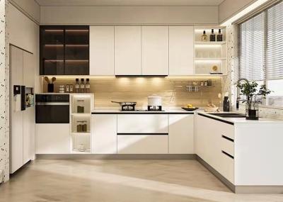 China 18mm  Kitchen Cabinets white Modern Farmhouse  Island With Cupboards for sale