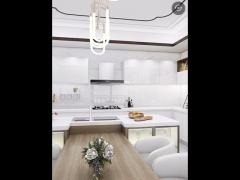 Hot selling luxury Modern Modular kitchen cabinets with Oven Cabinet and Microwave cabinet