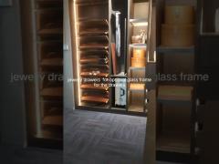 Glass swing Doors Wardrobe walk in Closet In Bedroom Storage Cabinets