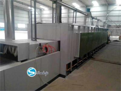 China AC380V 45KW Drying Zone Aluminum Brazing Furnace With Radiant Tube Heating for sale