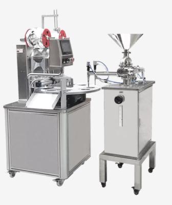China 2800Pcs/h Drehart Füllung und versiegelnde Maschine für flüssiges Pasten-Pulver zu verkaufen