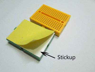 China Yellow Mini 170 Point Breadboard With Buckle for sale