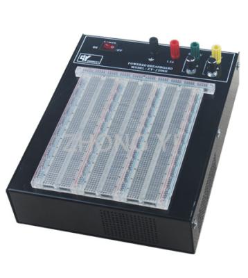 China Transparent 2390 Points Powered Breadboard ABS Solderless Breadboard Power for sale