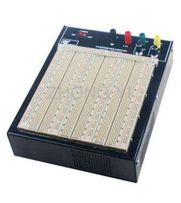 China ABS Plastic Brown Powered Breadboard 50000 Times Contact Life for sale