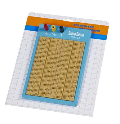 China 1680 Points Brown Solderless Circuit Board Twin Adhesive Back With Blue Plate for sale