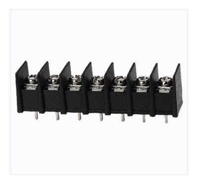 China HQ25C-7.62 8.0kg Torque Barrier Terminal Block HQ25CB-7.62 2P - 24P Pole 7.62mm Spacing for sale