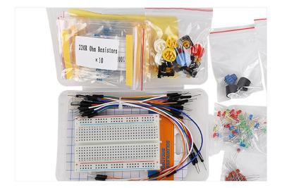 China Electronics Solderless Breadboard Kit with 400 Point Breadboard / LED / Resistor for sale