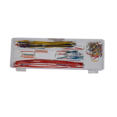 China Solid Solderless Breadboard Kit  14 different lengths 140Pcs Jumper Cable Kits With Box for sale
