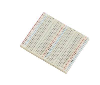 China Bigger Soldering Breadboard 3 Distribution Strips With Lines Color Printed for sale