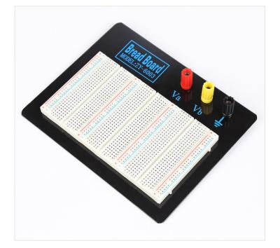 China Black Plate ABS Plastic Prototyping Breadboard With Color Printed for sale