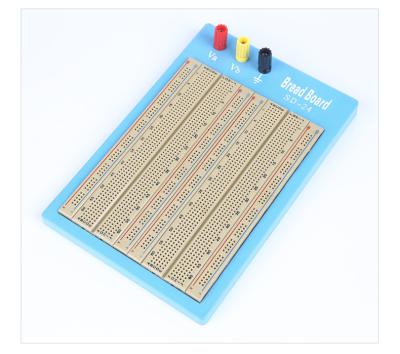 China Brown Solderless Circuit Board , Circuit Bread Board With Blue Plate for sale