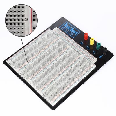 China ABS Plastic Soldering Breadboard Transparent With Black Aluminum Plate for sale