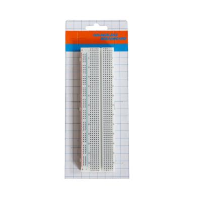 China white ABS Metal Solderless Breadboard 730 Points 16.6x4.4x0.85 mm for sale