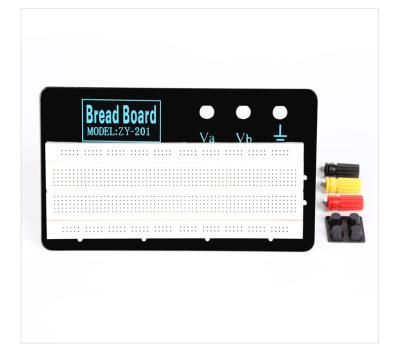 China White  ZY-W1201 830 Tie-points Solderless Prototype Breadboard   with Metal Plate for sale