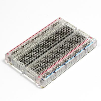 China Experimentation Transparent Breadboard , Simple Electronic Breadboard Projects for sale