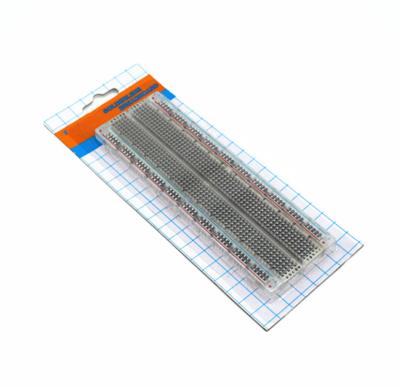 China Universal Solderless Bread Board Transparent Full Nickel Plating 165x55x10 mm for sale