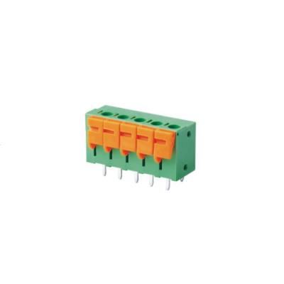 China 10A 2 Way PA66 Pcb Spring Terminal Block for sale