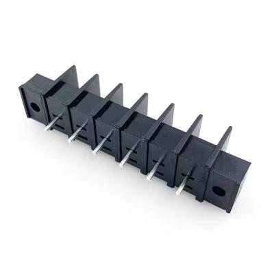 China 6 Poles Screw Fixed Barrier Busbar Terminal Block for sale