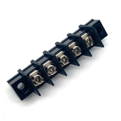 China 300V 20A Feed Through Barrier Terminal Block Connector with PA66 housing for sale