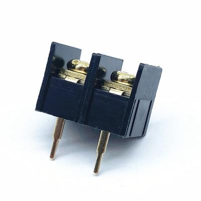 China 10mm Pitch Copper Plated M4 Screw Barrier Terminal Block for sale