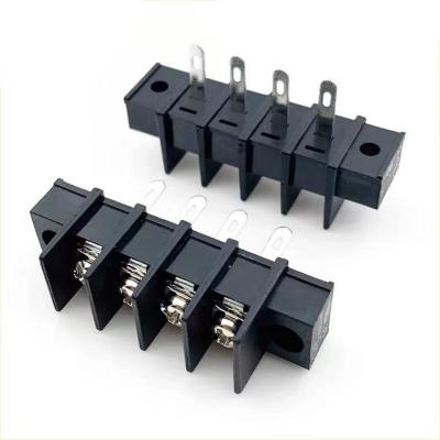 China ODM 9.5 Mm Pitch Barrier Block Connector Distribution Terminal H Type HQ45HM for sale