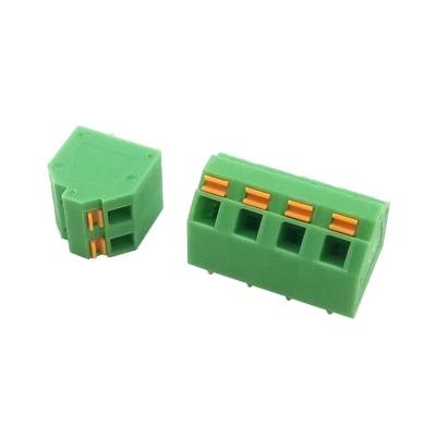 China 3.81mm / 5.08mm PCB Spring Terminal Block HQ249 Screwless Feed Through Wire Connector for sale