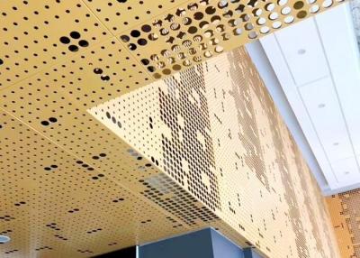 China 1.5mm-5.0mm Perforated Aluminium Facade Perforated Metal Sunshade Extra Flexibility for sale