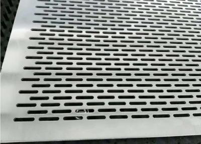 China Oblong Hole Aluminum Punch Plate 2mm Perforated Sheet Anti Corrosion for sale