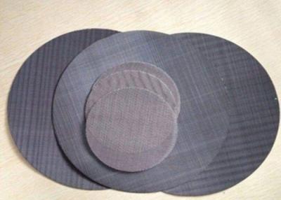 China Customizable Black Filter Wire Mesh Plastic Extruder Filter Disc Acid Resistance for sale