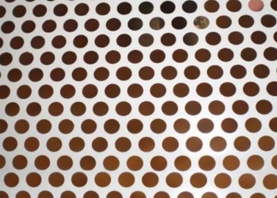 China Round Hole Staggered Pitch Mild Steel Perforated Mesh Sheet R1.1 T2 for sale