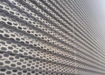 China Audi 4S Shop Exterior Wall Decoration Punched Metal Sheet Perforated Mesh Plate for sale