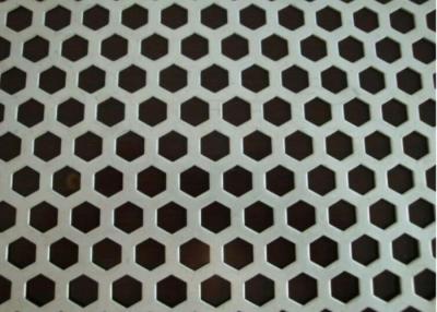 China Customizable Punched Metal Sheet Hexagonal Hole Perforated Sheet 1.4mm Thick for sale